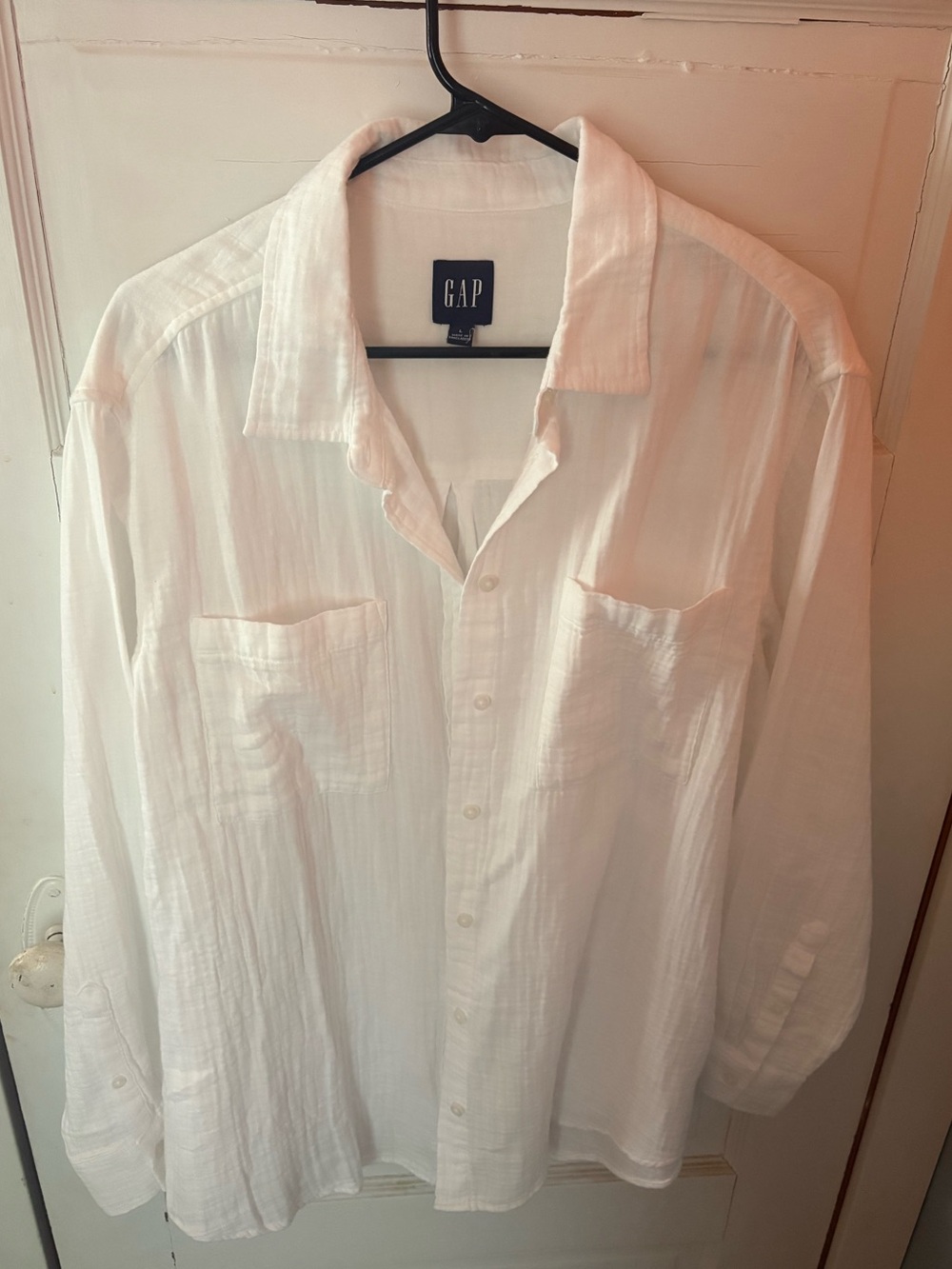 GAP Gauze 100% Cotton Oversized Button Shirt